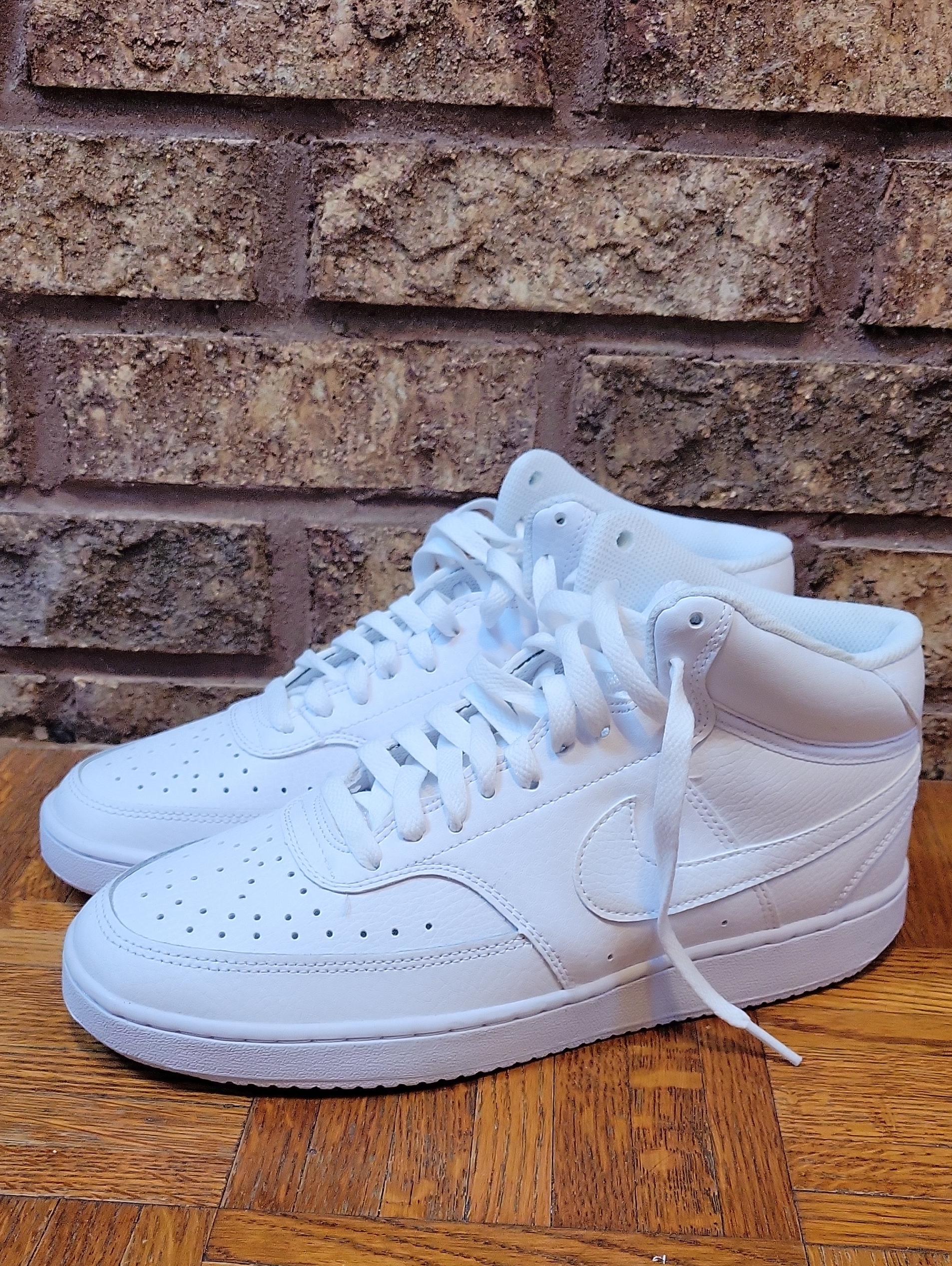 Nike Court Vision Mid Triple White Women's Size 10